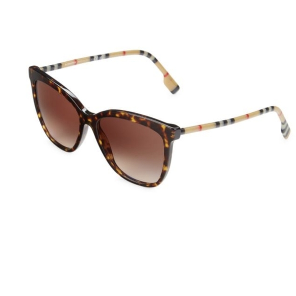 Burberry Square 56mm Dark Havana  Sunglass with Case New in Box ❤️ main image 4